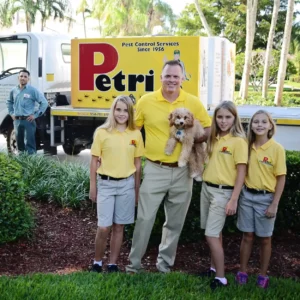 Former owner of Peri Pest Control and his daughters
